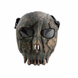 Foto EAIMING Skeleton Warrior Full Face Hard Plastic Mask -Bronze