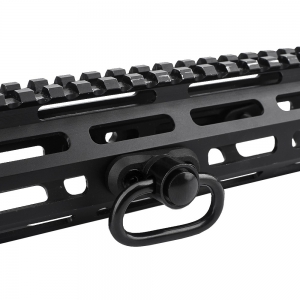 Foto METAL GANCIO CINGHIA QD CON ATTACCO PER KEYMOD/M-LOK NERO (ME4019-B