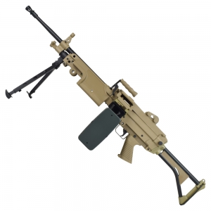 Foto A&K FUCILE ELETTRICO M249-MK1 POLYMER VERSION DARK EARTH (M249-MK1PT)