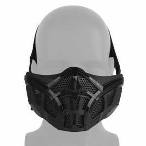 Foto WOSPORT MEZZA MASCHERA SCORPION NERA(WO-MA201B)