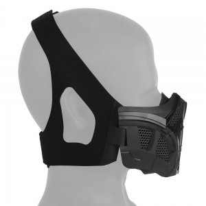 Foto WOSPORT MEZZA MASCHERA SCORPION NERA(WO-MA201B)