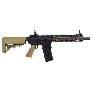 Foto GOLDEN EAGLE FUCILE A GAS DANIEL DEFENSE MK18 TWO-TONE NERO/TAN (GE-6593MT)