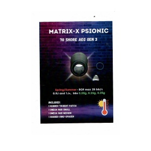 Foto PSIONIC GOMMINO HOP-UP MATRIX-X GEN3 AEG 70 GRADI