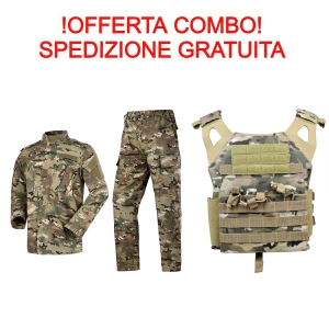 Foto KIT MIMETICA PIU' TATTICO JPC COMBO SPEDIZIONE GRATUITA