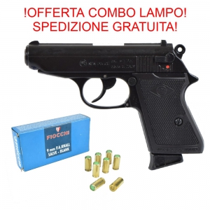 Foto COMBO BRUNI PISTOLA A SALVE CON FIOCCHI 9MM SPEDIZIONE GRATUITA