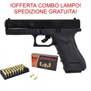Foto COMBO BRUNI PISTOLA A SALVE GAP CON CARTUCCE 8MM SPEDIZIONE GRATUITA