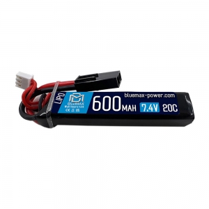 Foto BLUEMAX POWER BATTERIA LI-PO 7.4V X 600MAH 20C (BM-7.4X600MT)
