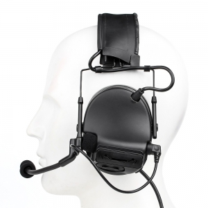 Foto WADSN CUFFIE E MICROFONO CON RIDUZIONE ATTIVA DEL RUMORE NERO (WZ221-B)