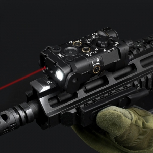 Foto WADSN SISTEMA DI PUNTAMENTO LASER ROSSO/IR CON LUCE LED NERO (WD06093-B)