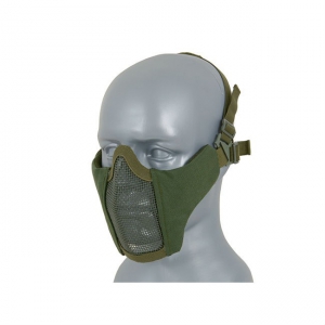 Maschera Soft Air Nera Protezione Totale Viso con Rete Accessori Softair