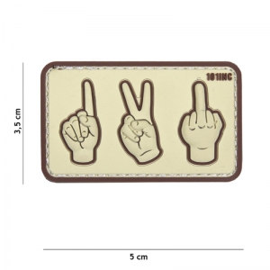 Foto PATCH 3D PVC ONE, TWO, FUCKYOU COYOTE