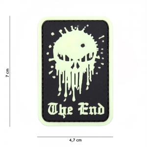 Foto PATCH PVC SKULL THE END GLOW IN THE DARK
